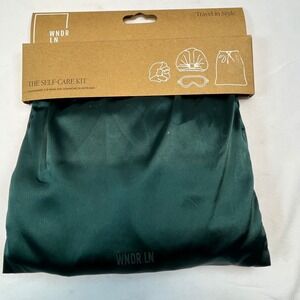 WNDR LN Satin Scrunchie Hair Tie Bonnet‎ Silky Sleeping Eye Mask Set of 4